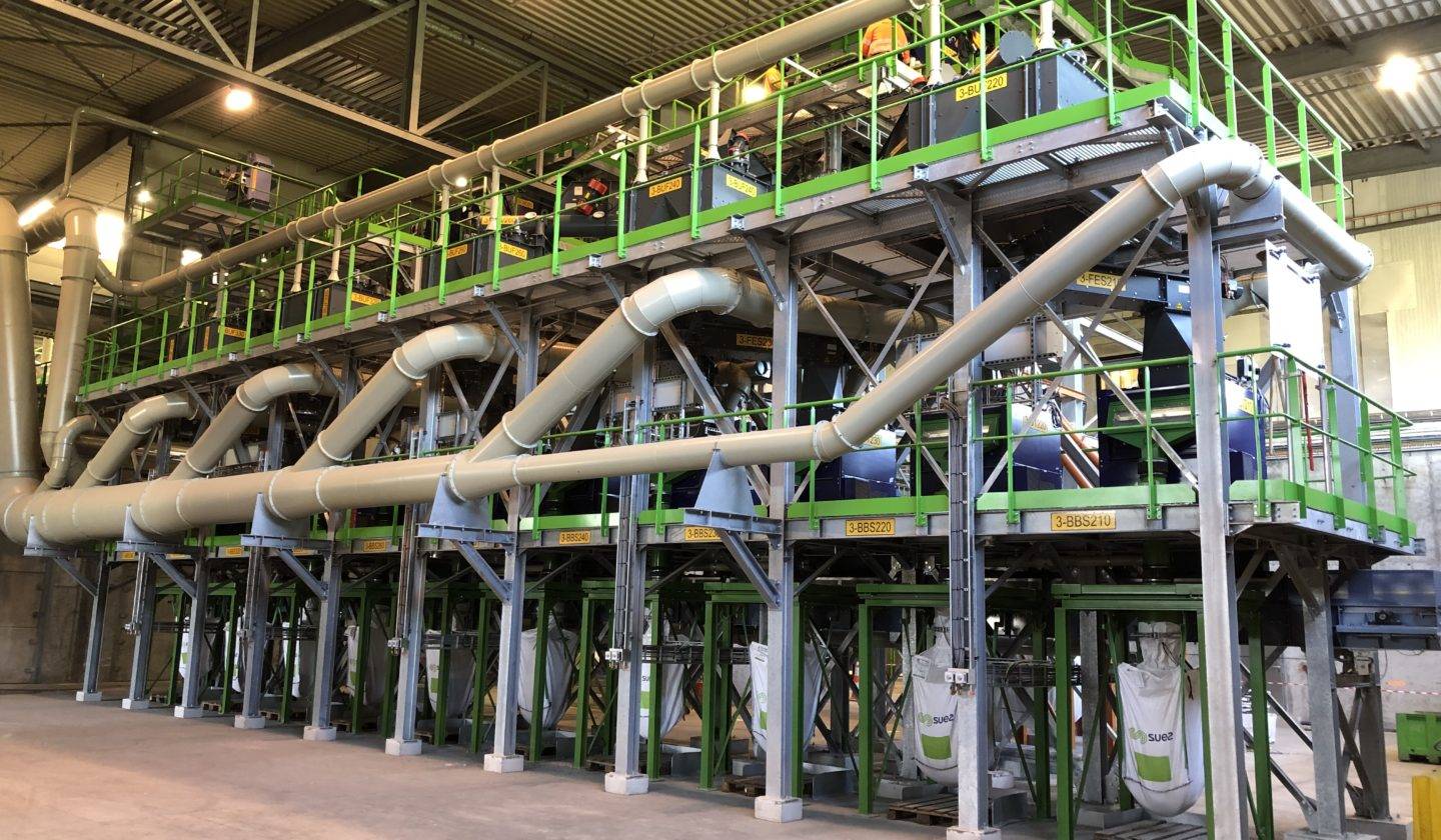 Installation complète de traitement des mâchefers – Valomet